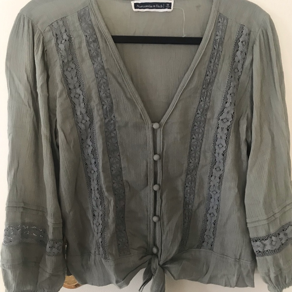 Abercrombie Tie-front blouse